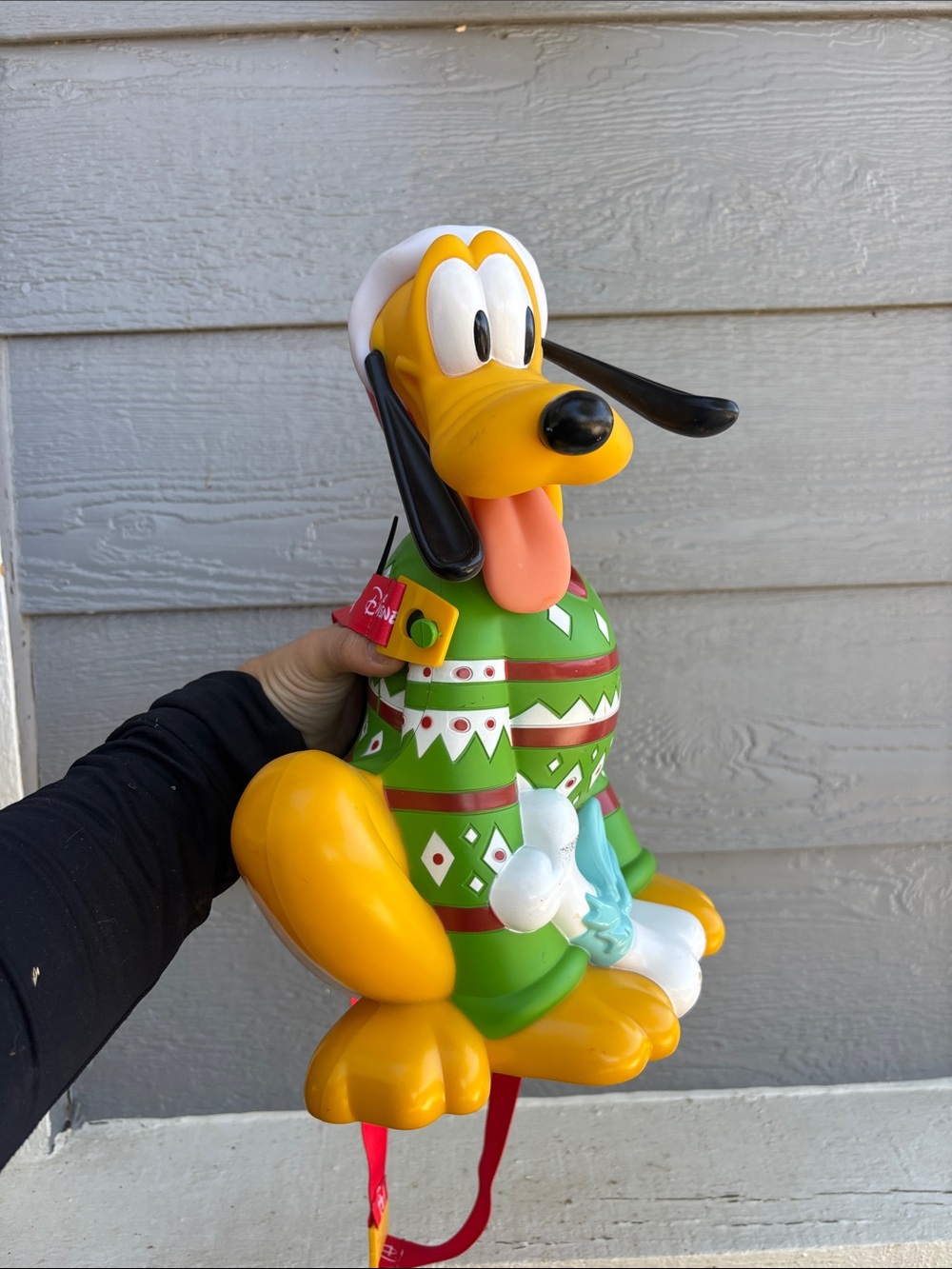 Disney Pluto Dog Toy in Yellow, Green, Black and White